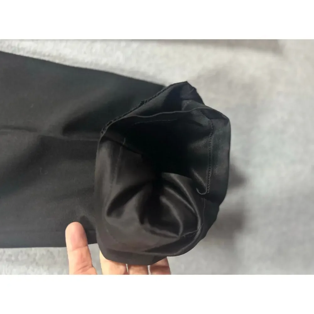 Chanel Dress Pants Women's Size 34 (US 2) Black Pleated High Rise Wide Leg